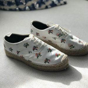Saint Laurent Floral Espadrille Sneakers